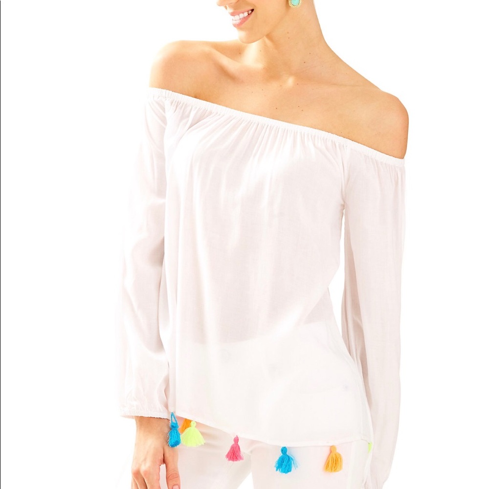 Lilly Pulitzer enna top resort white